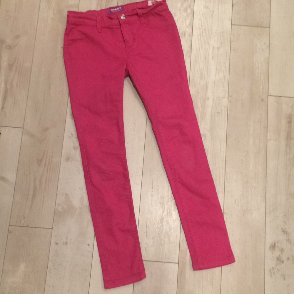 Hot pink jeggings